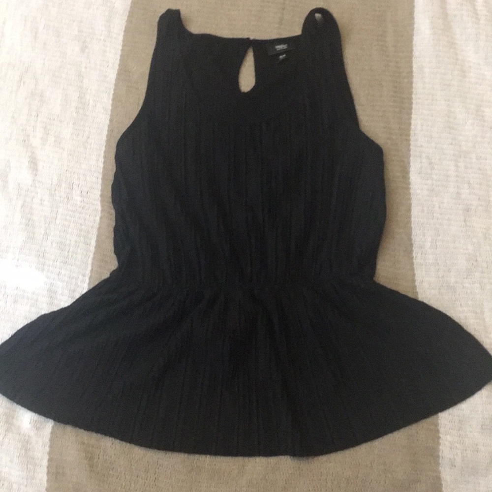Pleated Peplum Tank